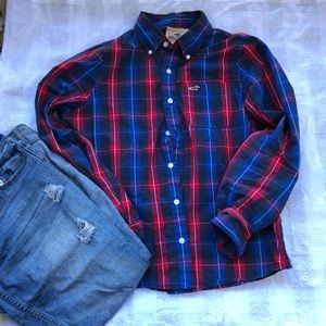 Holliester Plad Button Down Shirt